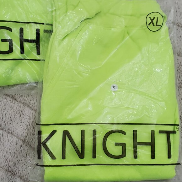 Neon Lime Heavy Blend Fleece SweatSuit - Picture 2 of 3